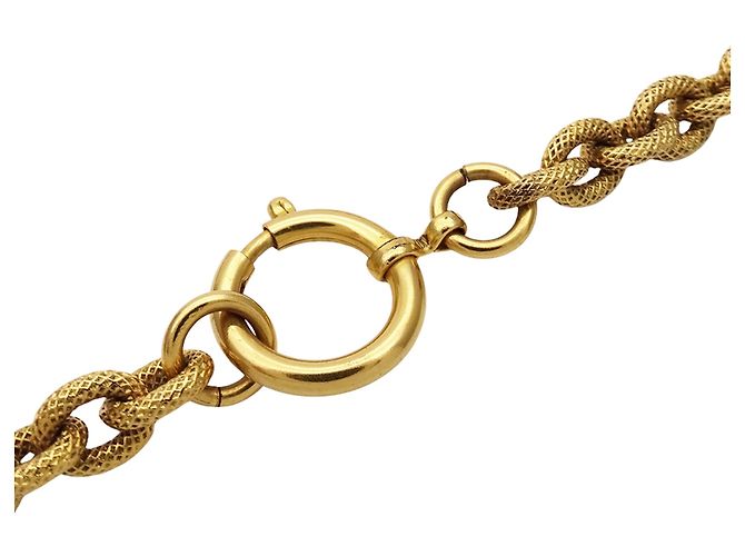Chanel Halskette schwarz und gold Golden - Ansicht 4
