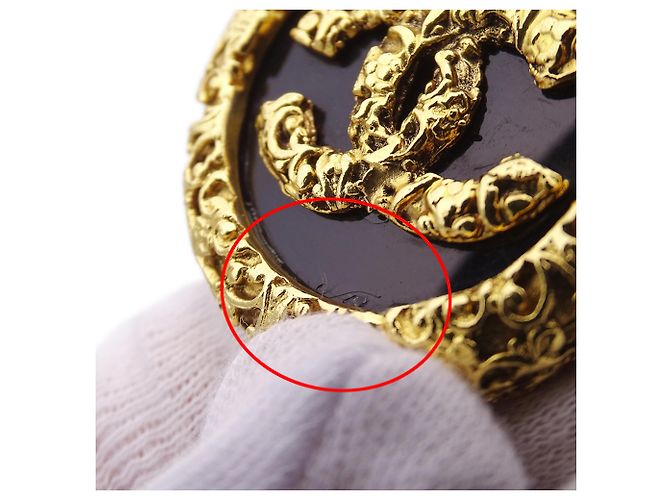 Chanel Halskette schwarz und gold Golden - Ansicht 9