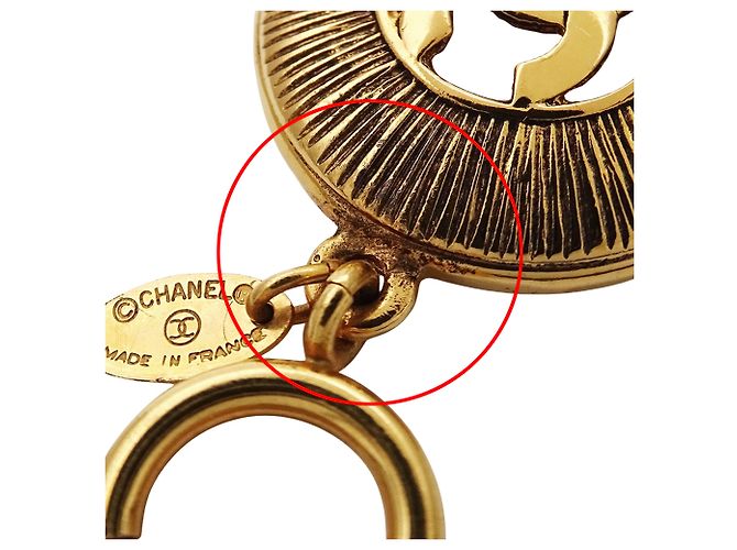 Bracciale con charm Chanel in oro D'oro - Ansicht 7