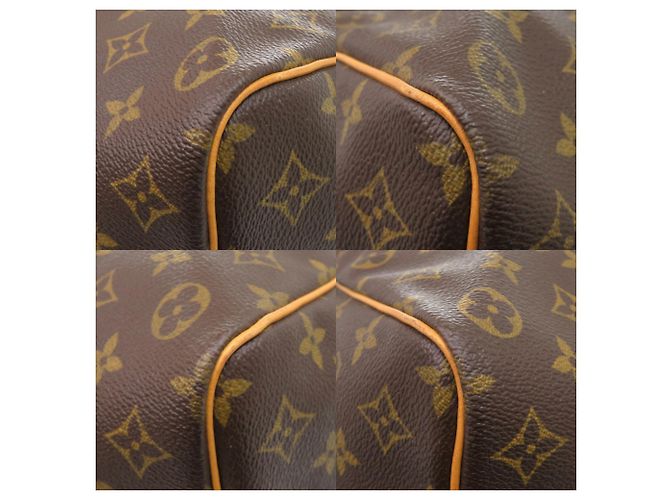 Borsa Boston Louis Vuitton Keepall 50 Monogram Marrone - vista 4