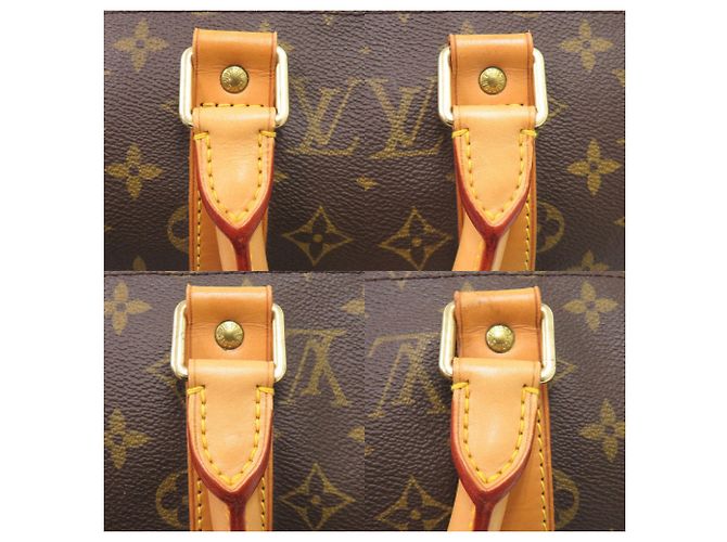 Borsa Boston Louis Vuitton Keepall 50 Monogram Marrone - vista 7