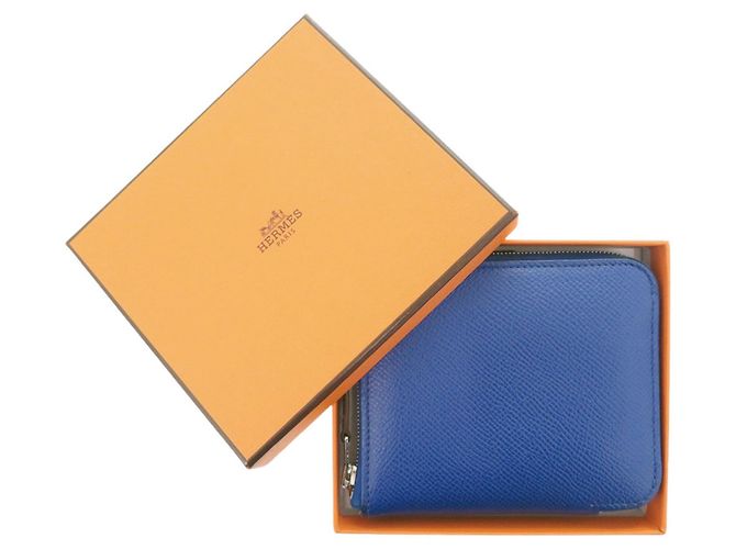 Hermès Monedero Azap Hermes en Bleu Saphir Azul - vista 2