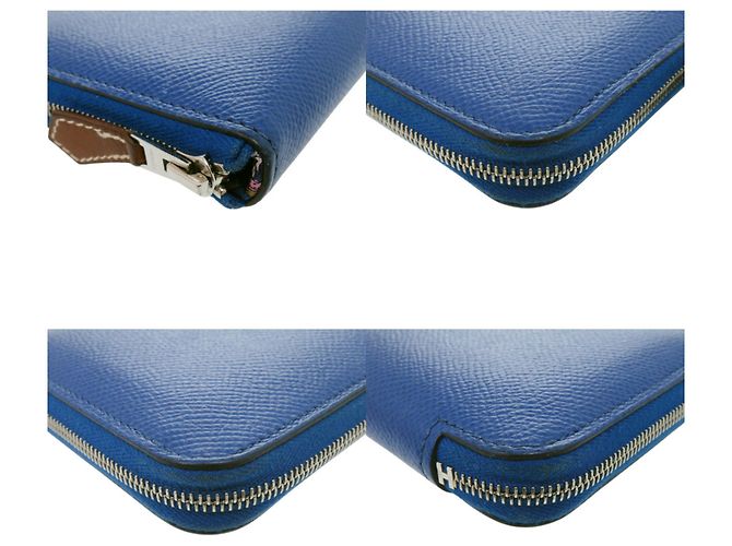 Hermès Monedero Azap Hermes en Bleu Saphir Azul - vista 4