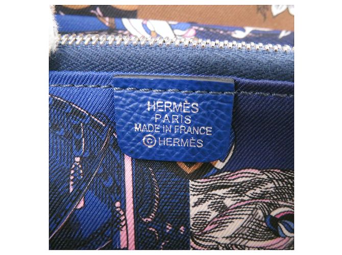 Hermès Monedero Azap Hermes en Bleu Saphir Azul - vista 9