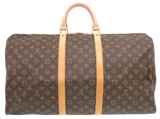 Bolso Boston Louis Vuitton Keepall 55 Monogram Castaño - vista 2