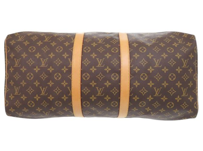 Bolso Boston Louis Vuitton Keepall 55 Monogram Castaño - vista 3