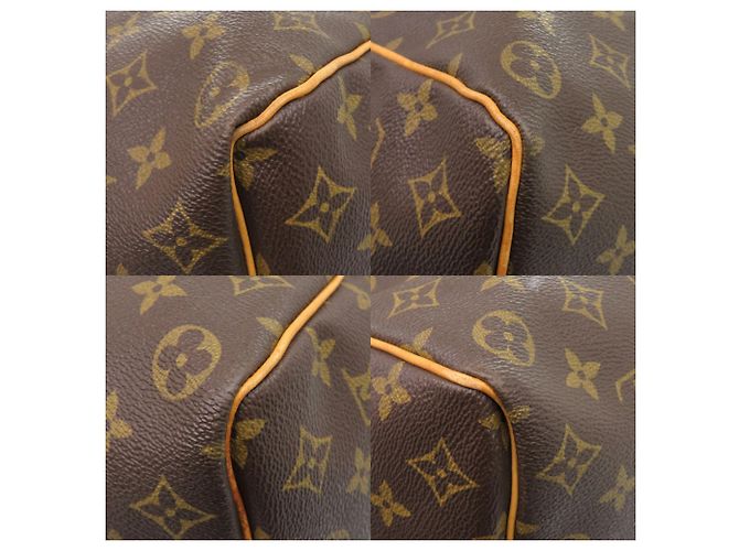 Borsa Boston Louis Vuitton Keepall 50 Monogram Marrone - vista 4