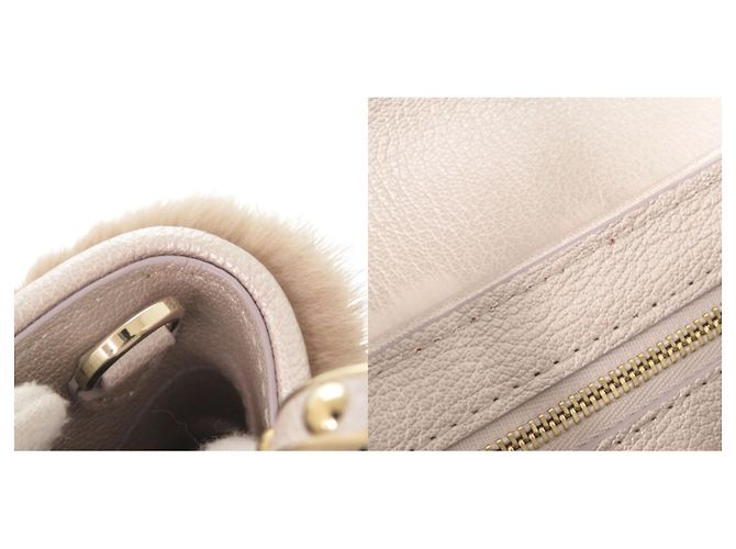 Borsa Louis Vuitton Capucines BB Mink Rosa D'oro - vista 10