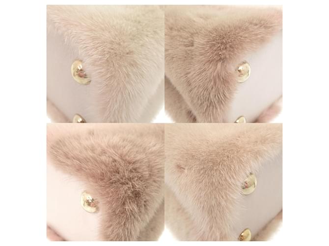 Borsa Louis Vuitton Capucines BB Mink Rosa D'oro - vista 5