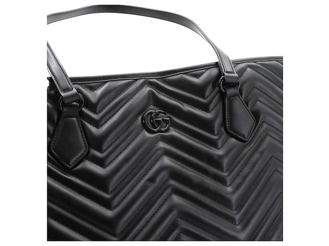 Borsa Tote Grande Trapuntata Gucci GG Marmont - vista 9