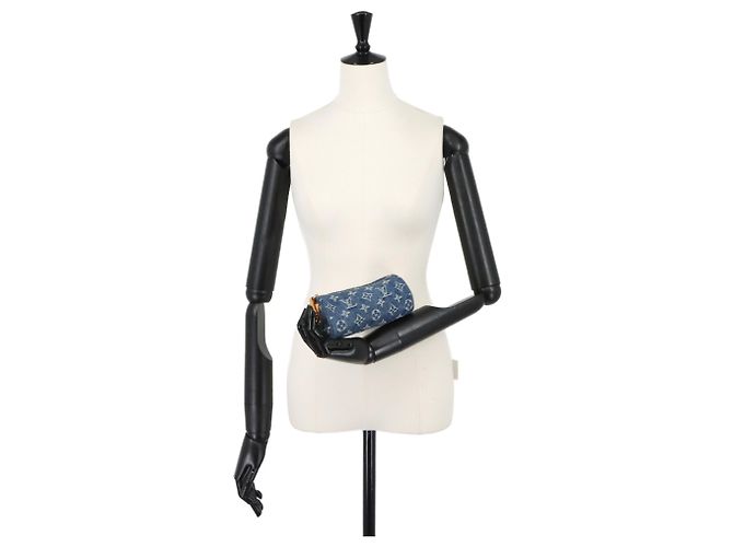 Pochette Trousse Speedy GM in Monogram Denim Louis Vuitton Monogramma - vista 10
