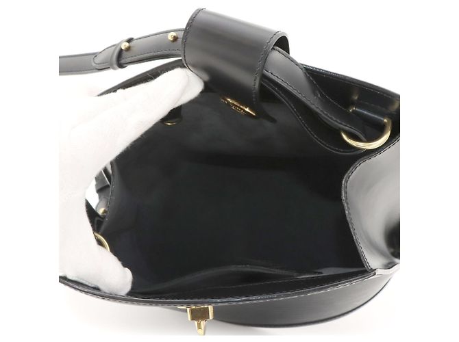 Borsa a Spalla Louis Vuitton Epi Cluny Nero - vista 6