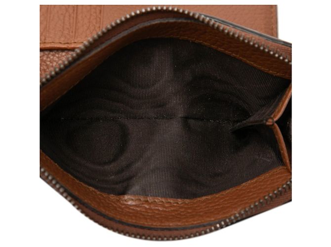 Cartera de doble pliegue Gucci GG Marmont Bamboo Castaño - vista 5