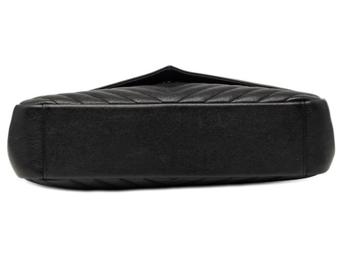 Borsa Saint Laurent YSL Logo V-Stitch Nero - vista 3