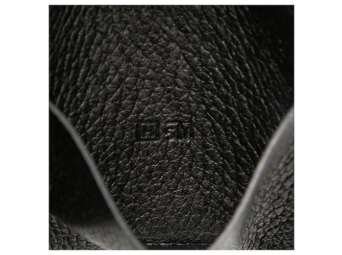 Hermès Hermes Black Leather Long Wallet - view 6