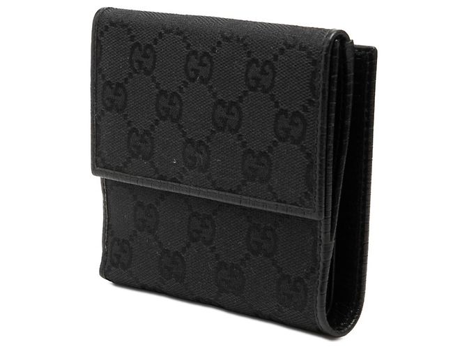 Gucci GG Canvas Bamboo Bi-fold Wallet Schwarz - Ansicht 2