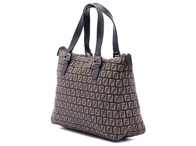 Fendi Zucchino Canvas Tote in Braun Dunkelbraun - Ansicht 2