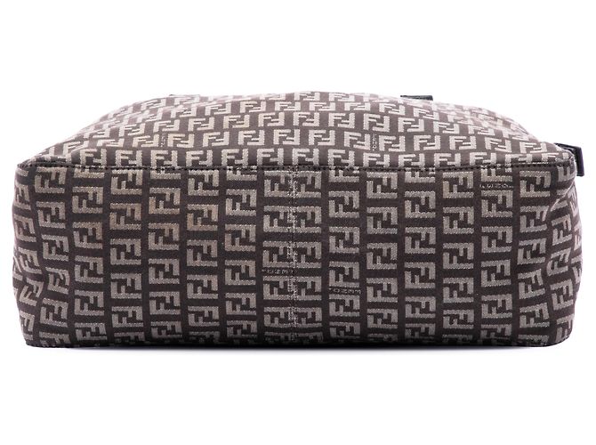 Fendi Zucchino Canvas Tote in Braun Dunkelbraun - Ansicht 3