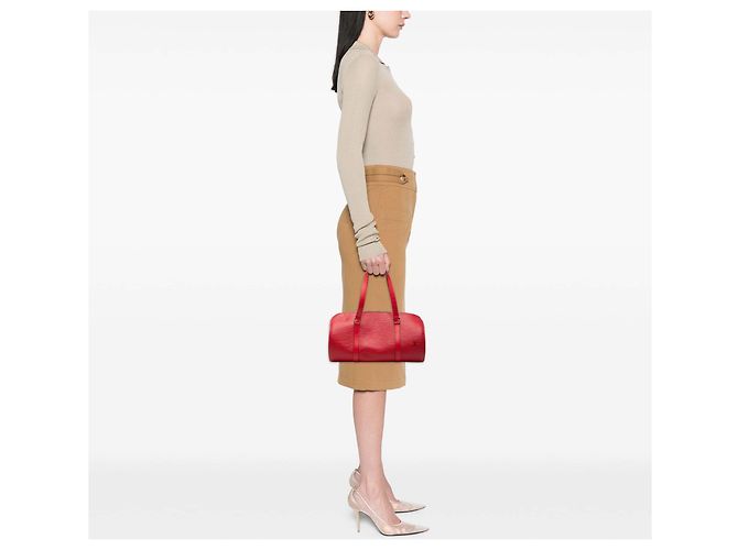 Louis Vuitton Red Epi Soufflot Rosso - vista 7