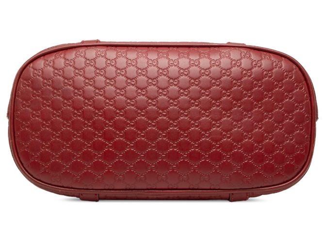 Borsa Gucci Red Mini Microguccissima Dome Satchel Rosso - vista 3