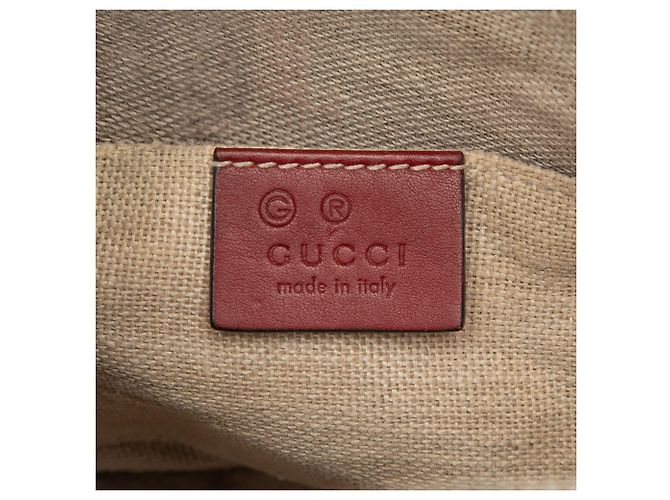 Borsa Gucci Red Mini Microguccissima Dome Satchel Rosso - vista 5