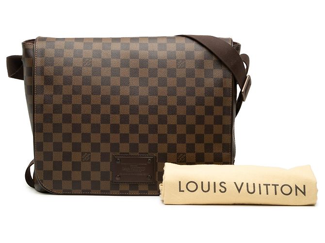 Louis Vuitton Marrone Damier Ebene Brooklyn GM - vista 10