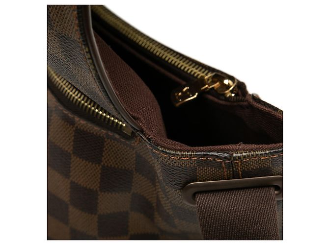 Louis Vuitton Marrone Damier Ebene Brooklyn GM - vista 8