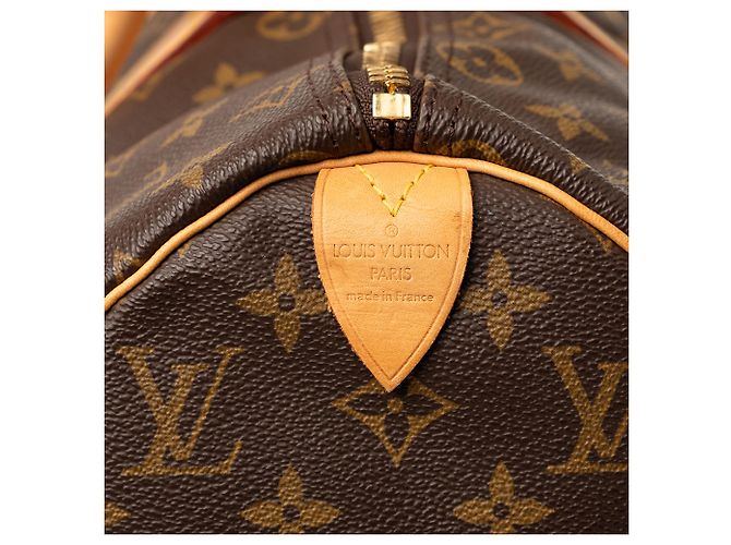Louis Vuitton Marrone Monogram Keepall 45 - vista 5