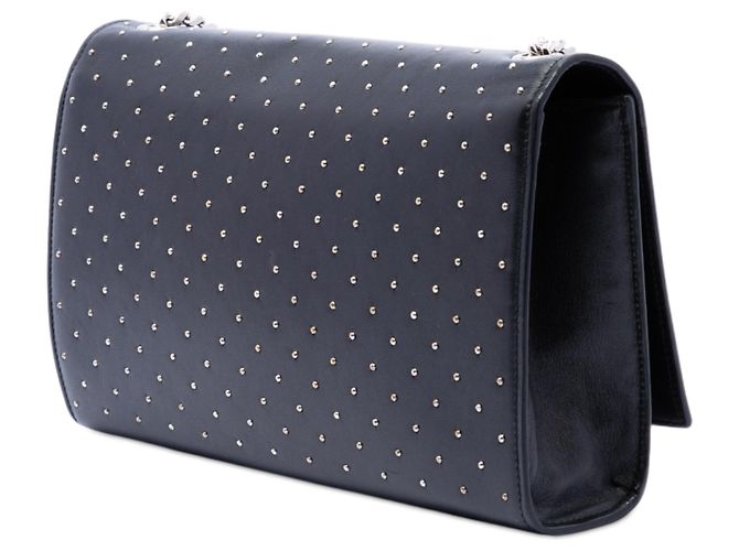 Saint Laurent Black Medium Studded Calfskin Monogram Kate Crossbody - view 2
