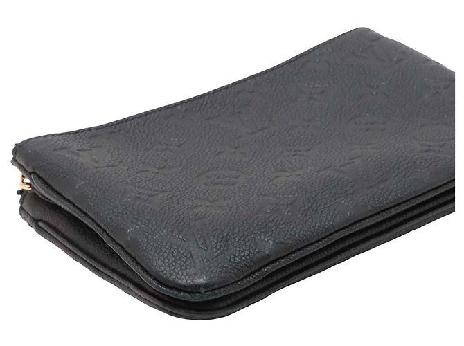 Pochette Double Zip Monogram Empreinte Nero Louis Vuitton - vista 6