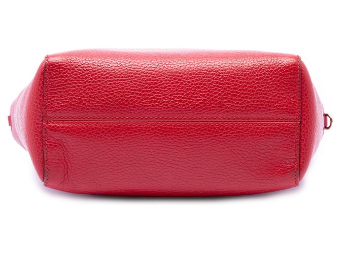 Bolsa Swing em couro de vitelo vermelho mini Gucci - vista 3