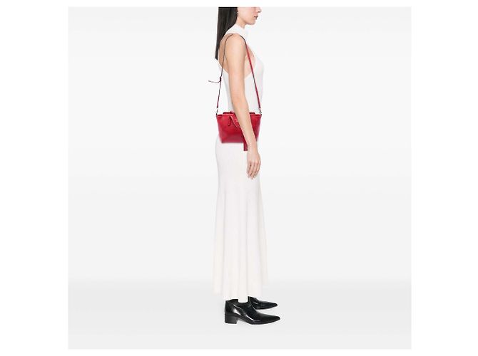 Bolsa Swing em couro de vitelo vermelho mini Gucci - vista 6