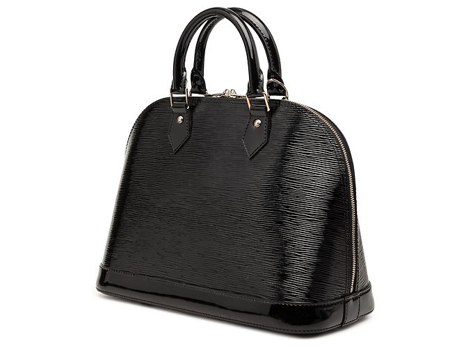 Louis Vuitton Alma PM in pelle Epi nero elettrico - vista 2