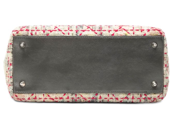 Dior Beige Medium Multicolor Tweed Cannage Lady Dior - view 3