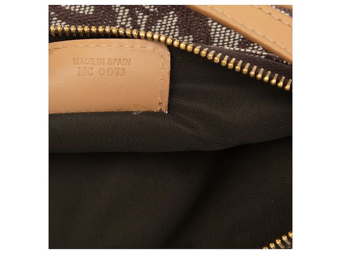Pochette Saddle Mini Diorissimo in tela marrone Dior - vista 6