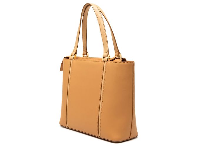 Tote in pelle marrone Burberry Caramello - vista 2