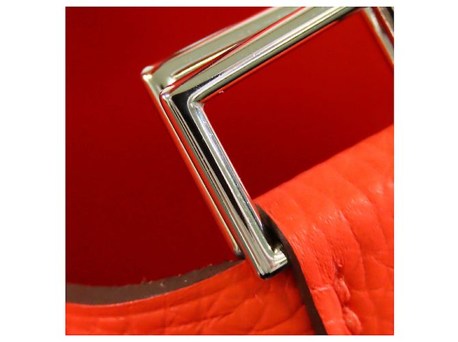Hermès Orange Clemence Picotin Lock 18 Arancione - vista 10