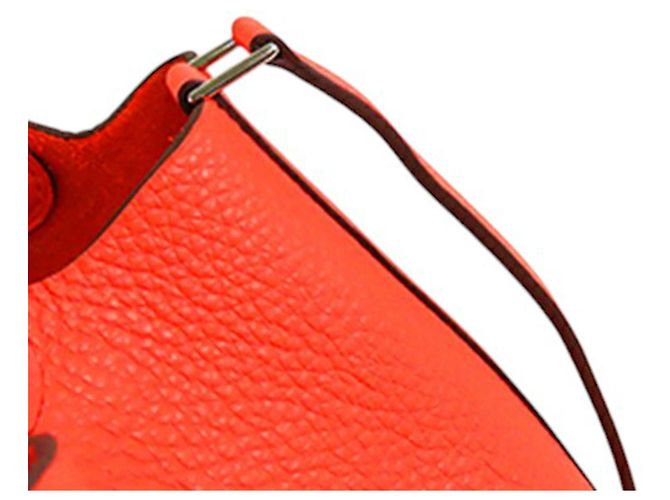 Hermès Orange Clemence Picotin Lock 18 Arancione - vista 8