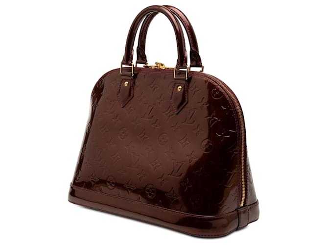 Louis Vuitton Alma PM Monogram Vernis rojo Roja Burdeos - vista 2