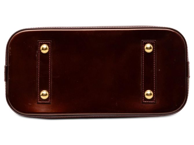 Louis Vuitton Alma PM Monogram Vernis rojo Roja Burdeos - vista 3