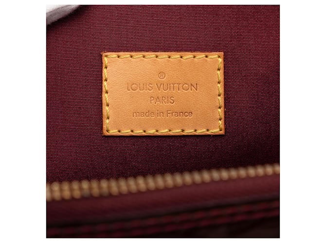 Louis Vuitton Alma PM Monogram Vernis rojo Roja Burdeos - vista 5