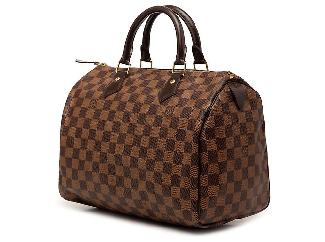 Louis Vuitton Marrone Damier Ebene Speedy 30 - vista 2