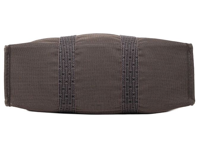 Hermès Brown Canvas Herline GM Castaño Marrón oscuro - vista 3