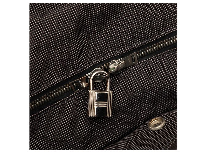 Hermès Brown Canvas Herline GM Castaño Marrón oscuro - vista 6