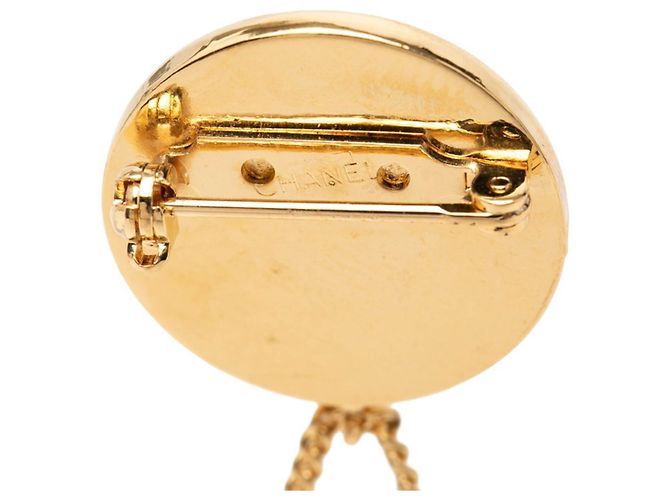 Spilla Chanel Coco Mark Matelassé D'oro - vista 3