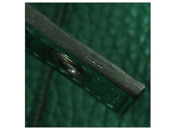 Hermès Picotin Lock 18 in pelle Clemence verde - vista 6