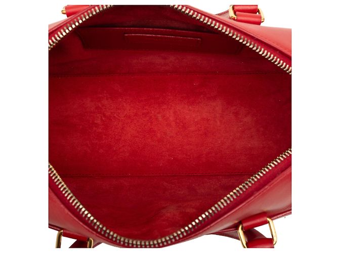Saint Laurent Red Baby Leather Classic Duffle Satchel Tasche - Ansicht 4