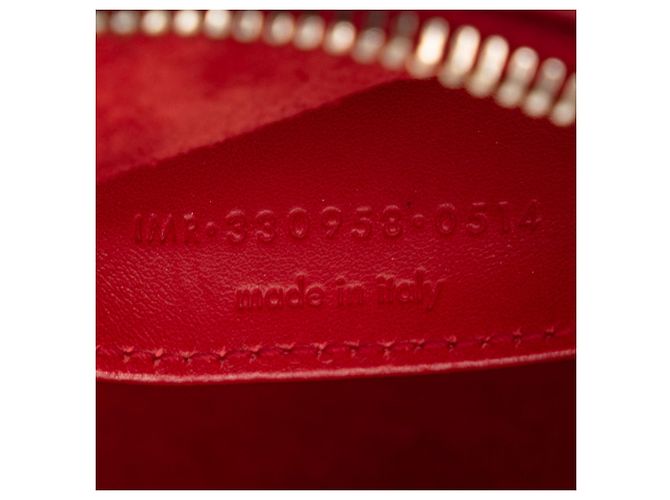 Saint Laurent Red Baby Leather Classic Duffle Satchel Tasche - Ansicht 6