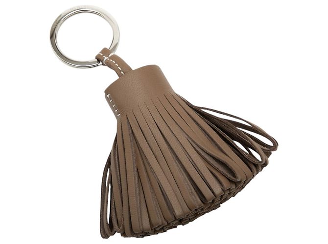 Ring Portachiavi Carmen in agnello Milo marrone Hermès Taupe - vista 2