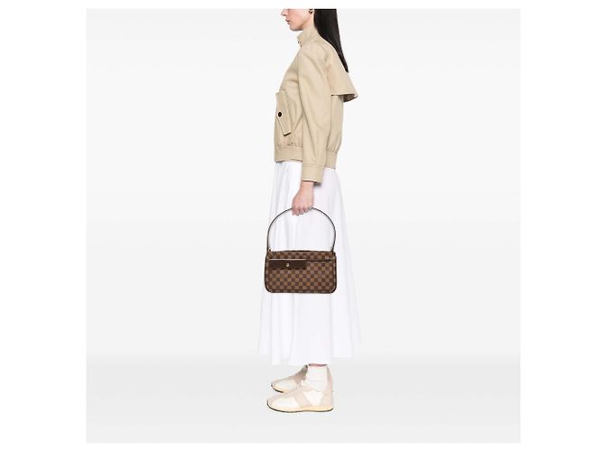Louis Vuitton Marrone Damier Ebene Aubagne - vista 7